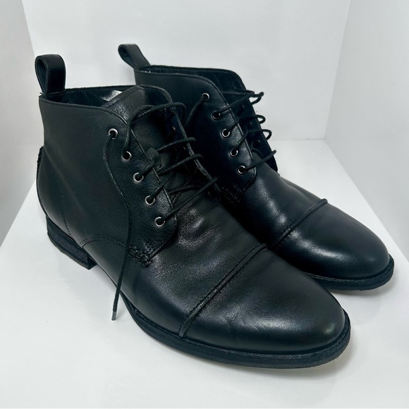 Rockport Men’s Black Upper Leather Chukka Boots, Lace Tie, Excellent Condition - Picture 3 of 8